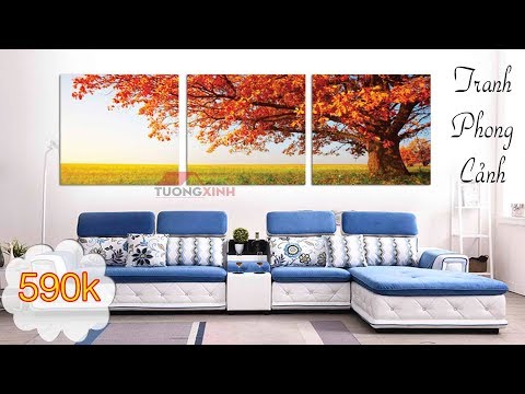 Tranh phong cảnh mùa thu giúp không gian sống gần gũi với thiên nhiên hơn TN504