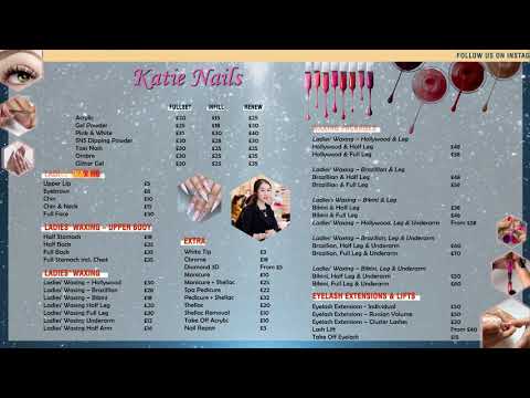 Bảng giá Video Katie Nails