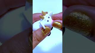 How To Make Polymer Clay Cow Clay Cow Air Dry Clay Clay Animals