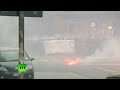 Milan Expo protest escalates: tear gas, cars burned