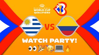 Uruguay v Colombia - Watch Party | ⚡🏀 #FIBAWC Qualifiers | #WinForAll