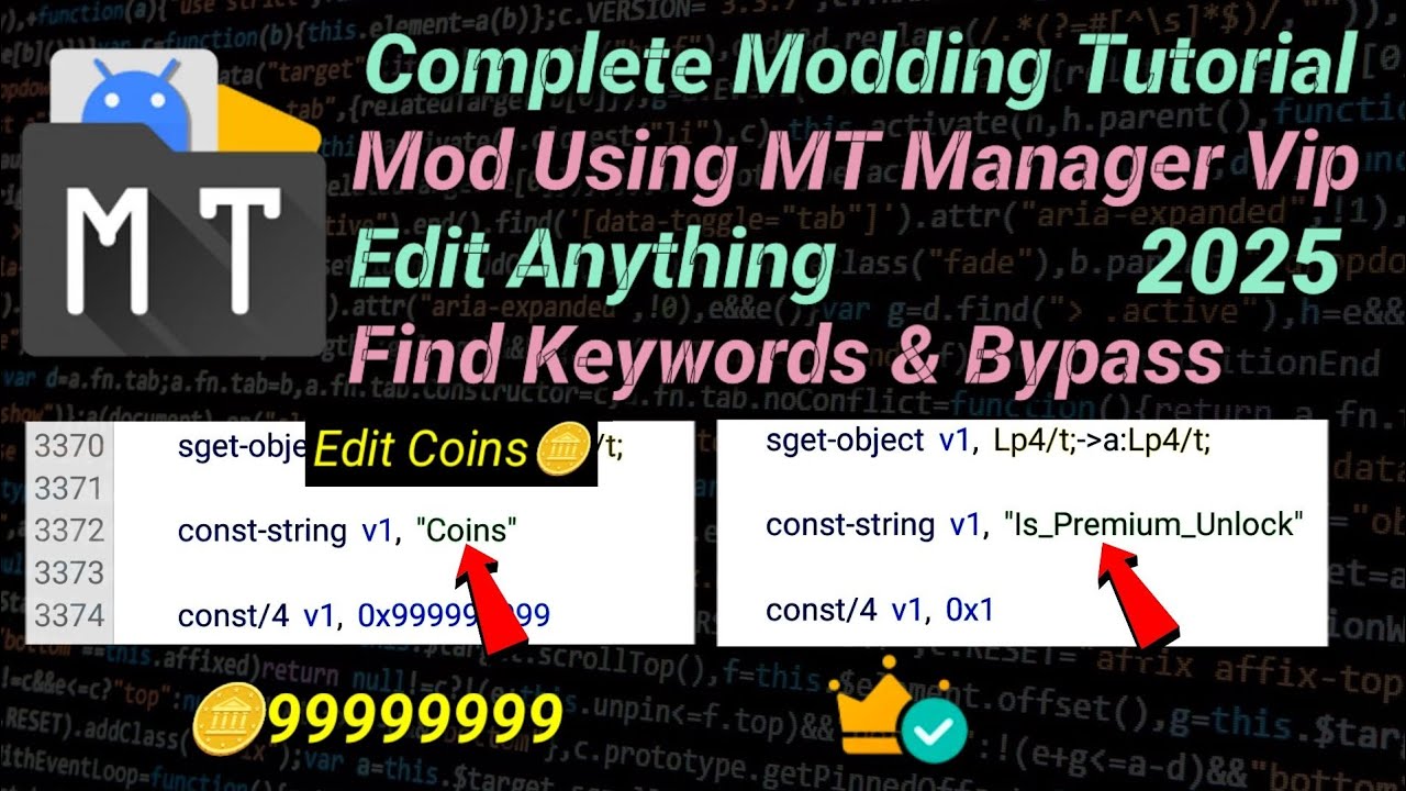 Modding Tutorial Using MT Manager Vip || Complete Modding Tutorial Using MT Manager Vip || Complete