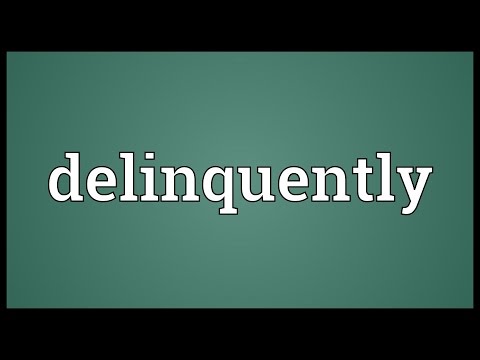 Header of delinquently