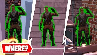 Find Jonesy near the basketball court, near the rooftops, and in the back of a truck