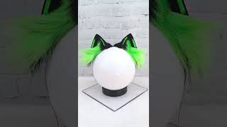 Green Cat Ears Neko Ears