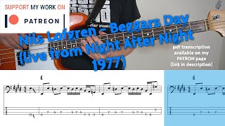 Nils Lofgren - Beggars Day (Bass Cover With Tabs)