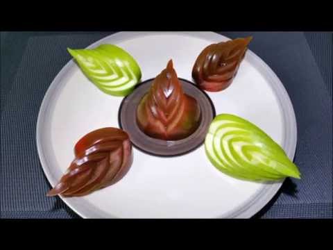 découpe de tomate ou de pomme pour décoration (Vidéo) 