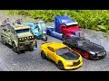 Transformers 5 2017 TLK Autobots Optimus Prime Bumblebee Hound Drift Sqweeks Hound Car Robot Toys