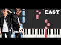 Marcus & Martinus - Invited (SLOW EASY PIANO TUTORIAL)
