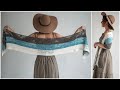 Beginner Crochet Shawl Pattern Tutorial - Inspired by Butterflies! Palometa