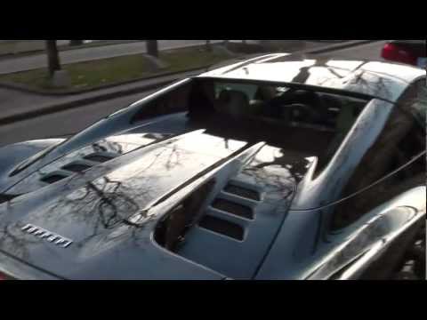 The first Ferrari 458 Italia Spider in Vienna First he drive with open Roof