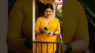 Desi Queen Loves Eggplant And Caresses It With Her Hands
