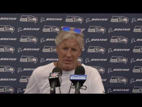 Seahawks Head Coach Pete Carroll Training Camp Day 3 Press Seahawks Head Coach Pete Carroll Training Camp Day 3 Press