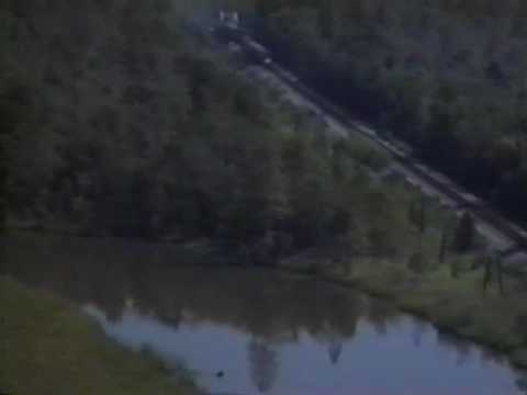 Aerial and Boat Views of Amtrak Train Derailment, Mobile, Al
