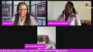 Emission "De vous à moi @ home" avec Jean-Baptiste Bokoto et Marie Curie Pithakov.