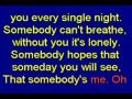 somebody's me-karaoke