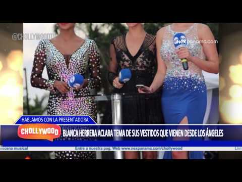 Blanca Herrera aclara tema de sus vestidos que vienen desde Los Aฬngeles