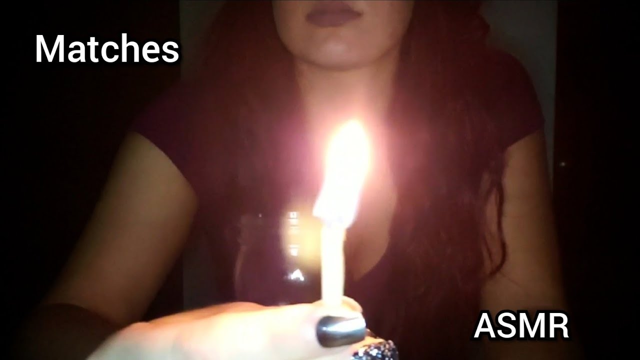 Burn witch match lighting asmr