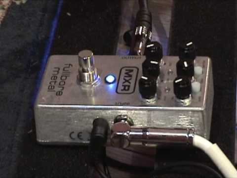 MXR Fullbore Metal guitar effects pedal demo with SG & Dr Z amp