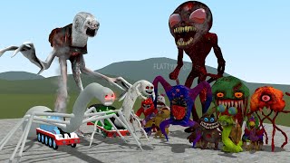 Cursed Thomas And Friends Vs All Nightmare Garten Of Banban 2 & 1 In Garry's Mod!