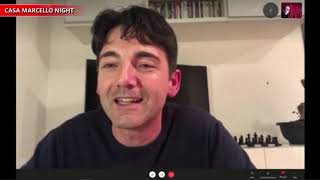 Sandro Torella Giuseppe Conte a Casa Marcello Night 23 Ott 2020