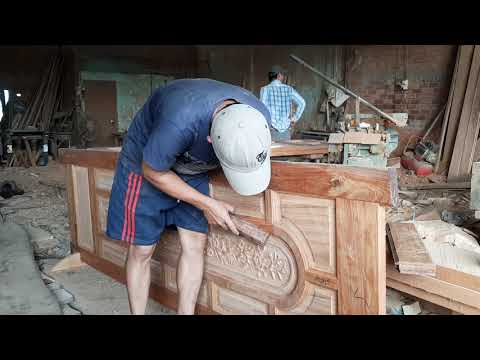 Xem thợ làm CỬA GỖ, Đồ Gỗ Quang Thịnh 0909 884 296