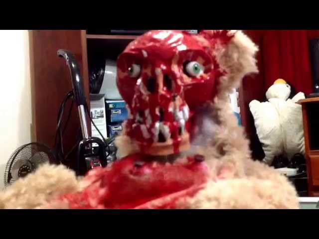 Peek A Boo Teddy Bear With Ripped Off Face Is From Your Nightmare - Video