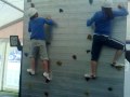 Ailie and Jemma wall climbing