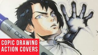 Copic Marker Drawings Action Covers