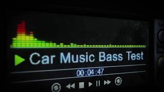Car Music Bass Test