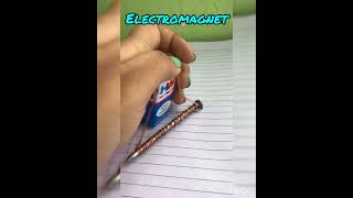 How To Make An Electromagnet .School Project For Children . Easy Way ..