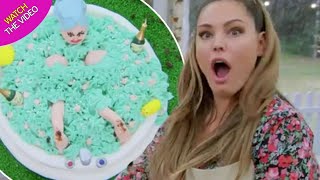 Kelly Brook Hot, Y Of Three Survival Island Cooking In Kitchen Which Goes On Ugly & Horrible