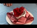 napkin folding heart