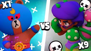 1 El Primo Vs 9 Rosa Brawl Stars