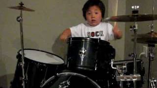 4 Year Old Drum Prodigy Aidan Plays Wipeout 4 Year Old Drum Prodigy Aidan Plays Wipeout