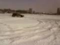 Subaru Forester SG5 2.0X manual, drift on snow field Krasnoyarsk, Russia