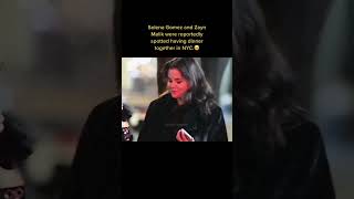 Selena Gomez & Zayn Malik Were Spotted Having Dinner