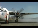 Fairchild C-119G Flying Boxcar engine start