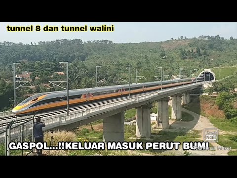 gass poll..! sekali ngebut dua terowongan terlewati||kereta cepat jakarta bandung