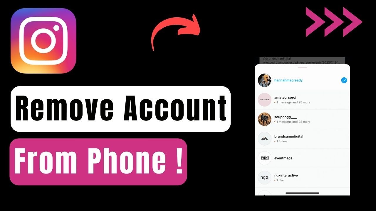 How To Remove An Instagram Account From Your Phone ! How To Remove An Instagram Account From Your Phone !