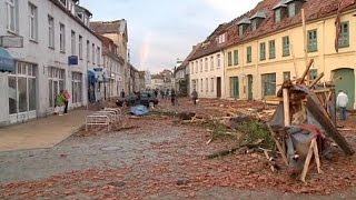 Almanya'nın Kuzeyini Kasırga Vurdu