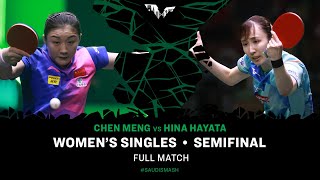 Full Match | Chen Meng Vs Hina Hayata | Ws Sf | #Saudismash 2024