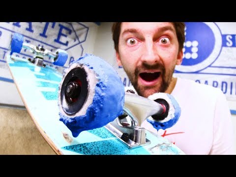 PAINT ROLLER SKATE WHEELS! PAINTING OUR SKATEPARK! | YOU MAKE IT WE SKATE IT EP 227