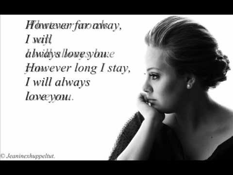 adele - lovesong with lyrics || HD ||.