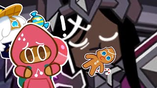 Dark Cacao Cookie Eats Gingerbrave Cookie Run Kingdom