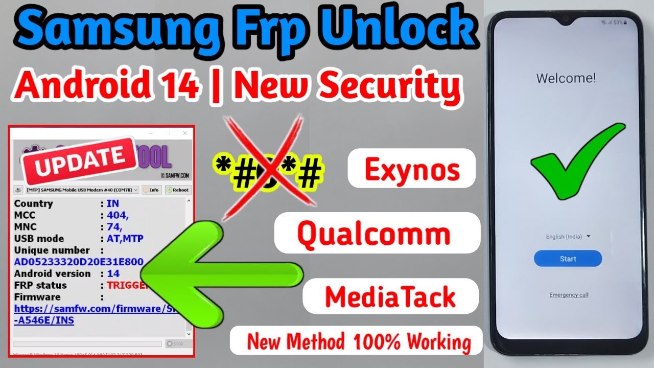 SAMSUNG FRP BYPASS 2024 (100% DONE) Android 13-14 Latest SAMSUNG FRP BYPASS 2024 (100% DONE) Android 13-14 Latest