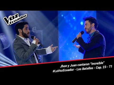 Jhon y Juan cantaron “Increíble” - La Voz Ecuador - Batallas - Cap. 23 - T1