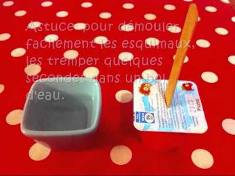 Esquimaux avec de la mousse de fruits