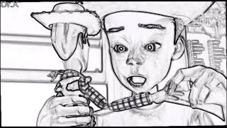 Woodys Nightmare Scene - Toy Story 2, Sketch