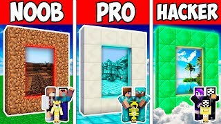 Minecraft NOOB vs PRO vs GOD : FAMILY SECRET BLOCK PORTAL ADVENTURE in Minecraft | Animation